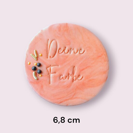 Einzelne personalisierte Cookies 6,8 cm (Bestelleinheit 10 Stück)