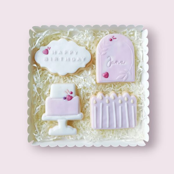 Personalisierbares Fondant-Cookie Set